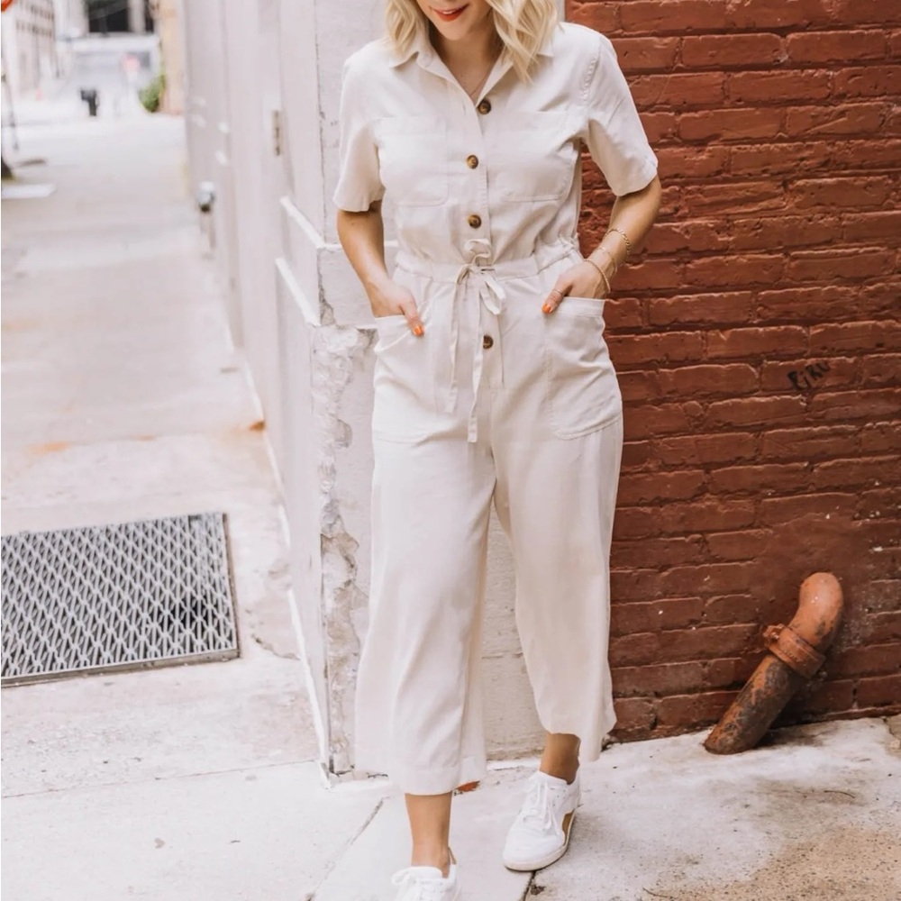 Marine Layer - Tan Neutral Jumpsuit